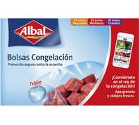 Albal Freezer Bags 3 Sizes Triple Layer 45 U