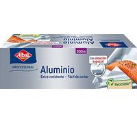 Albal Rouleau de papier aluminium professionnel, 300 m x 295 mm, couleur argent