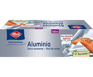 Albal Rouleau de papier aluminium professionnel, 300 m x 295 mm, couleur argent