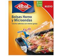 Albal Sacs pour four et micro-ondes, valve de fermeture, zone froide, capacité max. 5 kg.