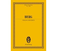 Alban berg : violin concerto - violon & orchestre - partition d'etude