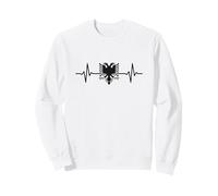 Albanais Battement de Cœur Albanie Sweatshirt