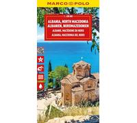 Albania and North Macedonia Marco Polo Map