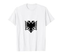 Albanie Albanie Drapeau albanais Aigle T-Shirt Graphique avec Valeur, Homme, Blanc, M