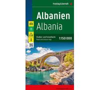 Albanie, carte routière et de loisirs 1:150.000, freytag & berndt