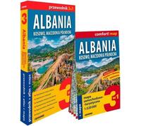 Albanie Kosovo Macédoine du Nord 3en1 guide + atlas + carte