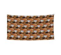 Albany - Bannière de vacances à suspendre avec 4 trous métalliques pour améliorer l'ambiance festive n'importe où