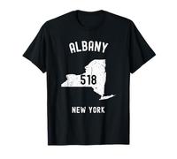 Albany New York NY 518 Style athlétique vintage T-Shirt