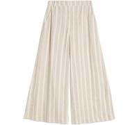 Albaray Albaray Cream Wide Leg Linen Stripe Trousers