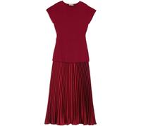 Albaray Robe Albaray plissée rouge en maille Rouge EU 46 (UK 18)