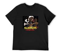 Albator 88 Series Manga Animated Privateer Pirate Space T-Shirt Graphic Tee Printed Top Mens Black Shirt 3XL