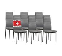 Albatros 2700 Milano Lot de 6 chaises, Gris