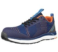 ALBATROS AER55 Impulse Low Chaussures de sécurité S1P ESD HRO SRC avec embout en fibre de verre Protection anti-perforation sans métal Antidérapant Résistant à la chaleur Unisexe, Bleu/orange, 43 EU