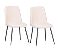 ALBATROS Bono Lot de 2 chaises de salle à manger, de cuisine, au look rétro, ergonomiques et rembourrées, avec housse en velours et pieds en métal, confortables et faciles d'entretien, pour salle à