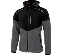 Albatros Mitchell Veste polaire tricotée/softshell noir/gris XXL