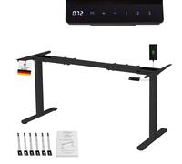 Albatros Piètement de Bureau Lift, Noir, 2X Moteurs, réglable en Hauteur électriquement avec Fonction mémoire
