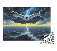 Albatros Puzzle 1000 Pièces Adulte Puzzle en Bois Défi Jouets Animaux féroces Jeu Éducatif De l'art De La Décoration 1000pcs (75x50cm)