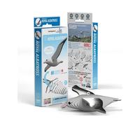 EUGY Albatros Royal - Puzzle 3D N° 007 - Jouet Créatif en Carton Recyclé - pour Enfants dès 6 Ans et Adultes Jusqu’à 99 Ans - Puzzle Éducatif et Écologique