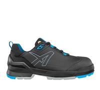 ALBATROS Taraval XW Low S3L ESD FO SR Chaussures de sécurité unisexes extra larges antidérapantes sans métaux végétaliens en fibre de verre, Noir et bleu., 44 EU