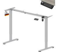 ALBATROS UP30 Argent Bâti pour bureau Réglable en hauteur électriquement avec moteur, argent - Bâti de bureau / bâti de table réglable en hauteur en continu, couleur:argent