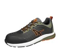 ALBATROS Wave Impulse Low S1PS ESD FO HRO SR Chaussures de sécurité unisexes antidérapantes sans métal végétalien Embout en fibre de verre, Noir olive., 44 EU