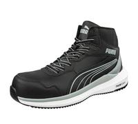 Albatros Zoom Black MID S3S ESD FO HRO SR Chaussures de sécurité légères antidérapantes sans métal avec embout en fibre de verre, Noir , 40 EU
