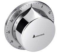 Albayrak - Minuterie de Cuisine avec Alarme Forte, Aucune Pile requise, 100% mécanique, Dos magnétique, Corps en Acier Inoxydable, Rappel de Compte à rebours