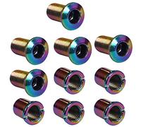 Albedel Lot de 5 boulons à triple plateau de pédalier colorés pour vélo de route, VTT, VTT