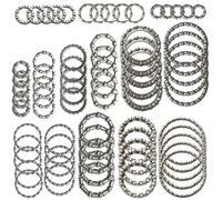 Albedel Lot de 5 jeux de 14 types de roulements à billes pour vélo, manivelle, roue en cage OD 20 mm à 50 mm, ID 11 mm à 42 mm, 4 mm à 8 mm, 70 accessoires de réparation