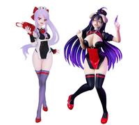 Albedo Lot de 2 statues d'anime Albédo 2 pièces Figurine d'action PVC Position debout Modèle Ornements de table Décoration 18 cm