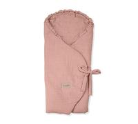 Albero Mio Housse de siège bébé | Taille réglable | 110 x 105 (+/-2) cm | 100% coton | Passants de ceinture | Matériau respirant | Facile d'entretien | Boho rouillé