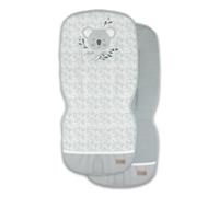 Albero Mio Koala Tapis de poussette | 85 x 36 cm | Protection universelle pour poussette | Housse de siège pour poussette | Lin et viscose | 100 % coton | Accessoires de poussette | Koala