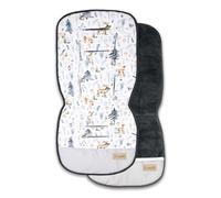 Albero Mio Tapis de poussette | 85 x 36 cm | Protection universelle pour poussette | Housse de siège de poussette | 100 % coton | Accessoires de poussette | Forêt scandinave