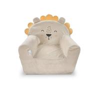 Albero Mio Velvet Animals Fauteuil pour Enfant | Fauteuil léger avec poignée | Siège en Mousse Confortable et Doux | Idéal pour la Chambre d'enfant | 50 x 35 x 45 cm | Lion