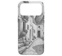 Alberobello Bari Pouilles Italie Voyage Dessin Crayon Vintage Coque pour iPhone 17 Pro Max