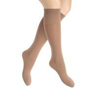 alber's Gambaletto 40 - Pack de 5 - Jambières femme en microfibre couvrante, bord haut confort, semi-mat 40 den, taille unique (36-41), doré, Taille unique