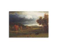 Albert Bierstadt Works (paysage d'automne The Catskills) Artiste traditionnel Impression sur toile Poster 50 x 75 cm