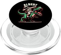 Albert Dabbing Astronaute sur Un Dessin animé Dinosaure PopSockets PopGrip pour MagSafe