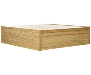 Albert de Thiers - Coffret à Couverts en Bois de Chêne Clair - 4 Compartiments pour 48 Pièces - Rangement Élégant et Pratique - Dimensions 27,5 x 26 x 7,5 cm - Design Raffiné