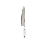 Albert de Thiers - L'Irresistible - Couteau Chef 20,3 cm - Lame Acier Inoxydable 3CR13 avec Protection PVC - Manche ABS Blanc avec 3 Rivets - Finition Mate Élégante - 184 g