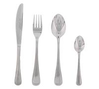 Albert de Thiers - Ménagère 24 Pièces - Acier Inoxydable - Finition Argentée - Épaisseur Fourchette 2.5 mm - Design Élégant - Livrée en Coffret Cadeau, Argent