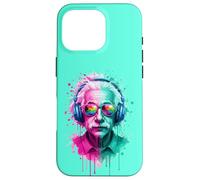 Albert E Physicien Portant des écouteurs EDM Rave Design Coque pour iPhone 16 Pro
