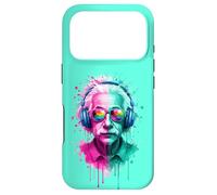 Albert E Physicien Portant des écouteurs EDM Rave Design Coque pour iPhone 17 Pro