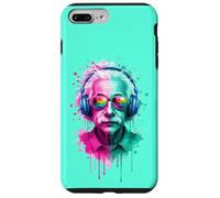 Albert E Physicien Portant des écouteurs EDM Rave Design Coque pour iPhone 7 Plus/8 Plus