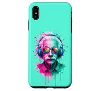 Albert E Physicien Portant des écouteurs EDM Rave Design Coque pour iPhone XS Max