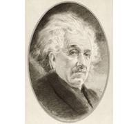 Albert Einstein 1879-1955 Physicien théoricien né en Allemagne qui a développé la théorie de la relativité. Illustration de Gordon Ross artiste et illustrateur américain (1873-1946) par Living
