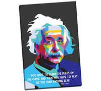 Albert Einstein Citation photo Impression sur toile Art Moderne mur Art Grand 76,2 x 50,8 cm