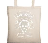 Albert Einstein General Relativity Imagination is More Important Than Knowledge Sac fourre-tout en coton écologique naturel Beige