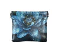 Albert Einstein Mini porte-monnaie en cuir pour un usage quotidien, Lotus bleu, one size, Lotus bleu