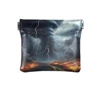 Albert Einstein Mini porte-monnaie en cuir pour un usage quotidien, Stormy Tornado Blue, one size, Stormy Tornado Blue